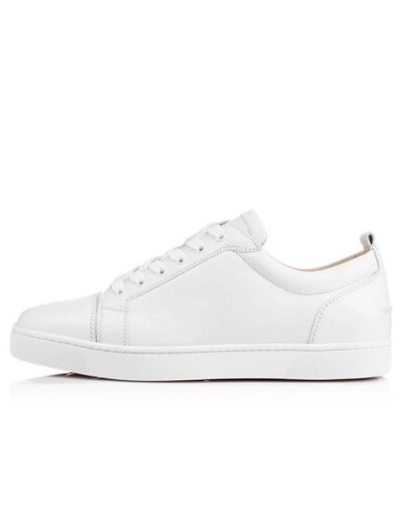 cheap Christian Louboutin  Louis Junior White Calf sale