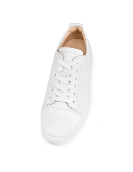 cheap Christian Louboutin  Louis Junior White Calf sale