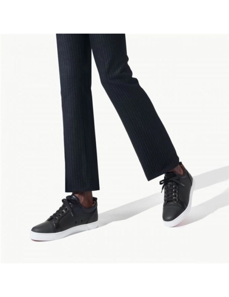 cheap Christian Louboutin  Louis Junior Orlato Black Gomme sale