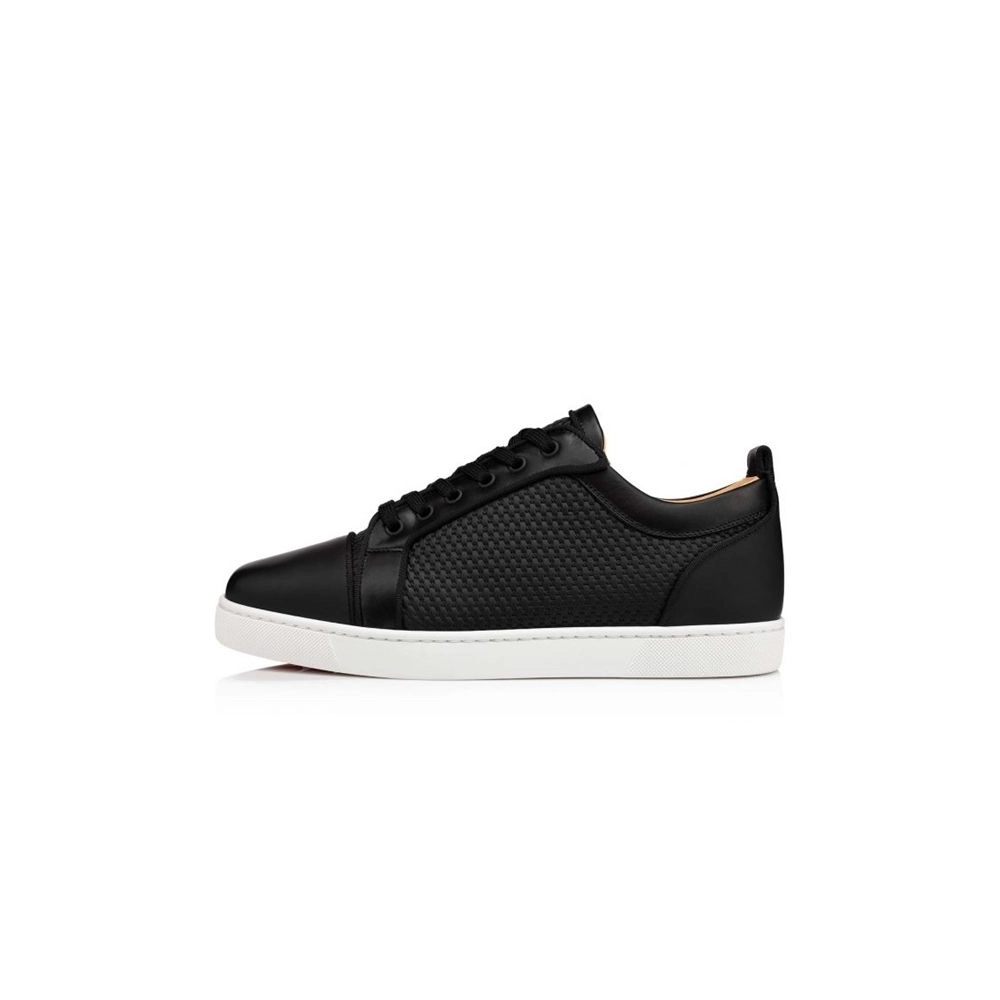 cheap Christian Louboutin  Louis Junior Orlato Black Gomme sale