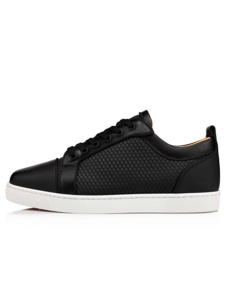 cheap Christian Louboutin  Louis Junior Orlato Black Gomme sale