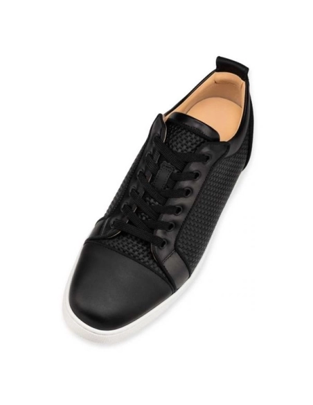 cheap Christian Louboutin  Louis Junior Orlato Black Gomme sale