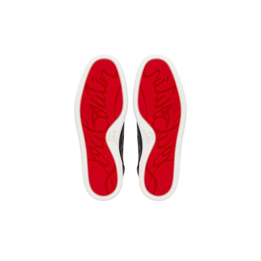 cheap Christian Louboutin  Louis Junior Orlato Black Gomme sale