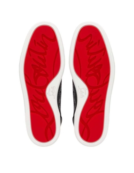 cheap Christian Louboutin  Louis Junior Orlato Black Gomme sale