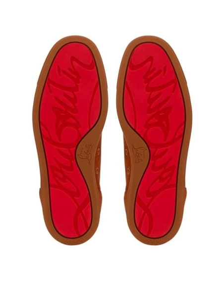 cheap Christian Louboutin Louis Junior Spikes SP Foxy/foxy Mat Veau Velours sale