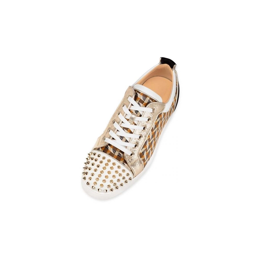 cheap Christian Louboutin Louis Junior Spikes Orlato Version Multi Calf For Men sale