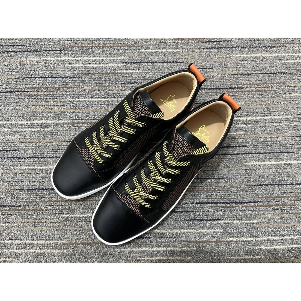 Replica Christian Louboutin Fun Louis Junior Sneakers Leather and Fabric Multi