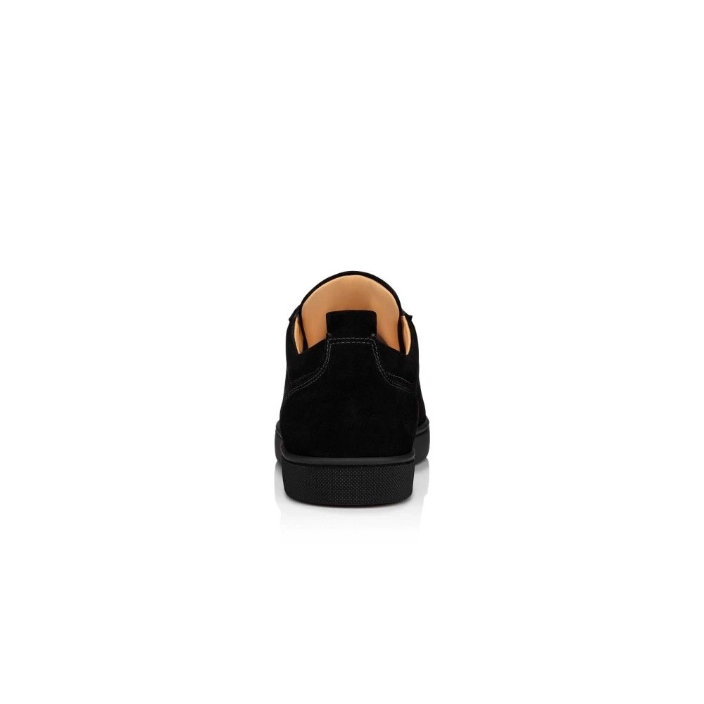 Cheap Christian Louboutin Louis Junior Sneakers Veau Velours Black Sale Online