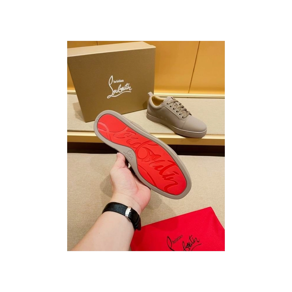 Fake Christian Louboutin Louis Junior Low-top Sneakers Leather Saharienne