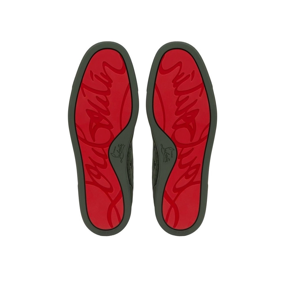 Replica Christian Louboutin Louis Junior P Pik Pik Strass Sneakers Veau Velours And Strass Spikes Tennessee