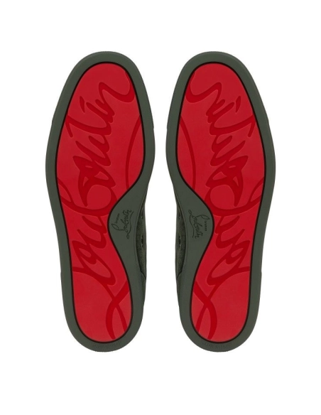 Replica Christian Louboutin Louis Junior P Pik Pik Strass Sneakers Veau Velours And Strass Spikes Tennessee