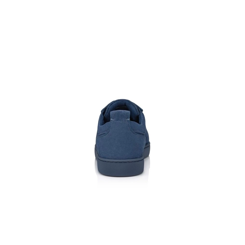 Cheap Christian Louboutin Louis Junior P Pik Pik Strass Sneakers Veau Velours And Strass Spikes Denim
