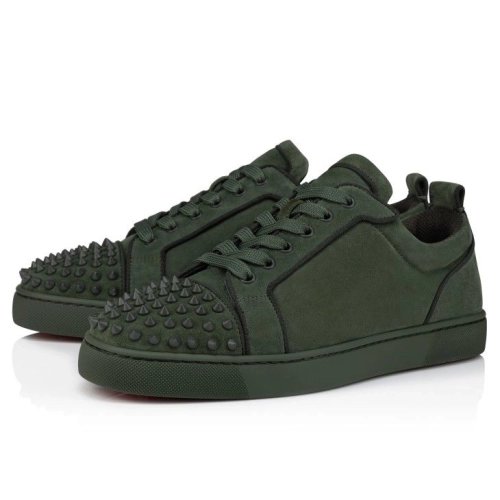Discount Christian Louboutin Louis Junior Spikes Sneakers Veau Velours And Spikes Tennessee Outlet