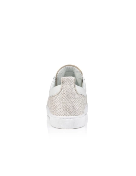 Discount Christian Louboutin Louis Junior Spikes Orlato Sneakers Natural Sale Online
