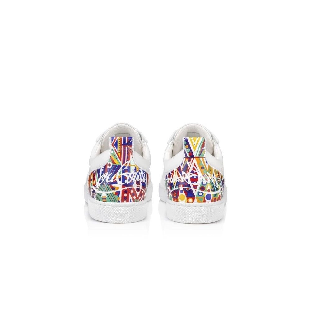 Fake Christian Louboutin Fun Louis Junior Sneakers Calf Leather And Rubber White