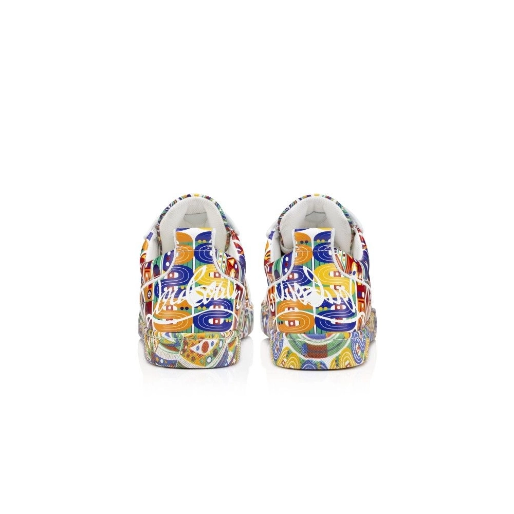 Fake Christian Louboutin Fun Louis Junior Sneakers Wamims Printed Calf Multicolor