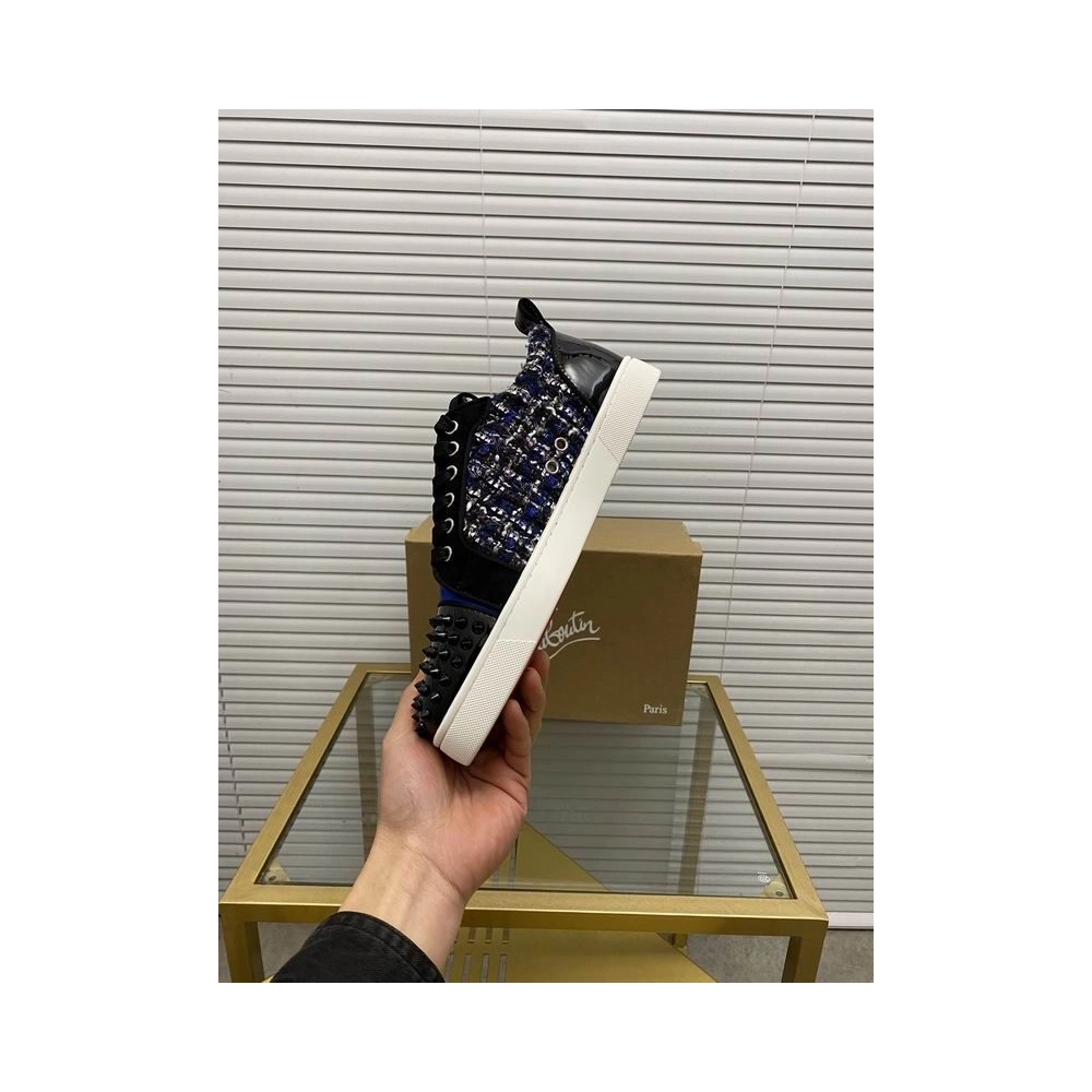 Knockoff Christian Louboutin Louis Junior Spikes Orlato Flat, Fake Christian Louboutin Shoes