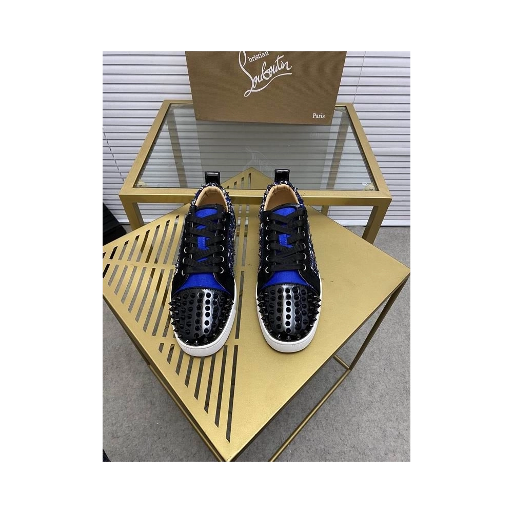 Knockoff Christian Louboutin Louis Junior Spikes Orlato Flat, Fake Christian Louboutin Shoes