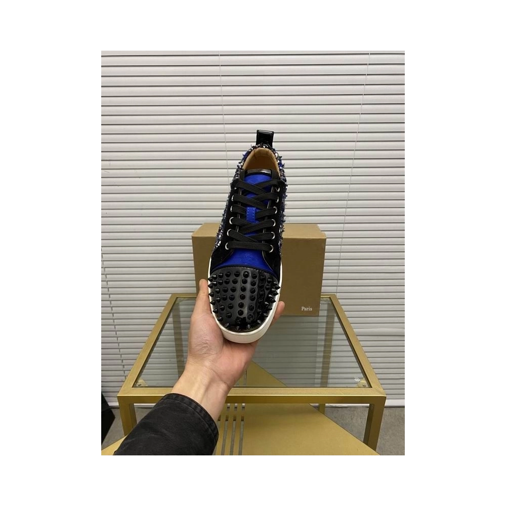 Knockoff Christian Louboutin Louis Junior Spikes Orlato Flat, Fake Christian Louboutin Shoes