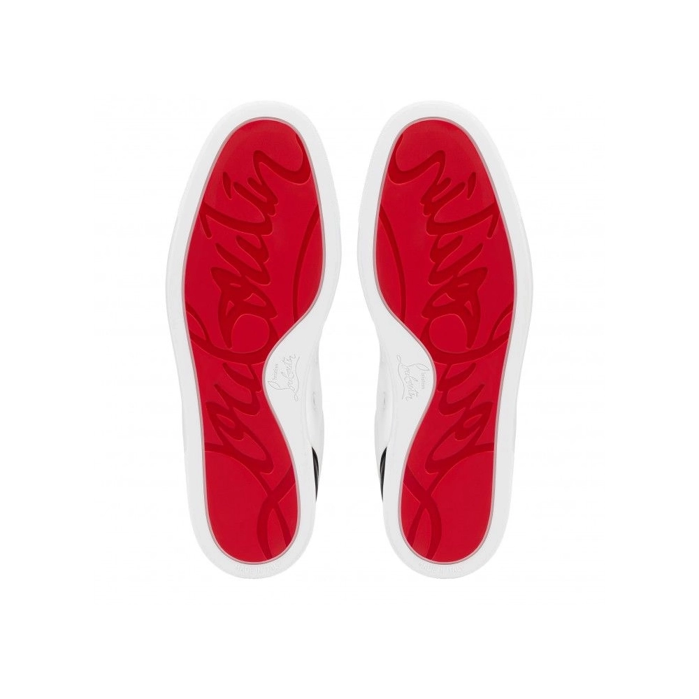Discount Christian Louboutin Fun Louis Junior Sneakers Smooth Calf Leather White Outlet, Cheap CL Shoes Store