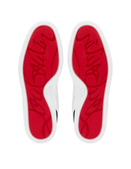 Discount Christian Louboutin Fun Louis Junior Sneakers Smooth Calf Leather White Outlet, Cheap CL Shoes Store