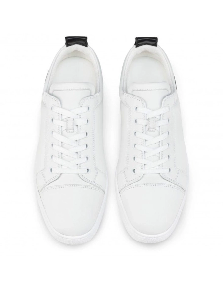 Discount Christian Louboutin Fun Louis Junior Sneakers Smooth Calf Leather White Outlet, Cheap CL Shoes Store