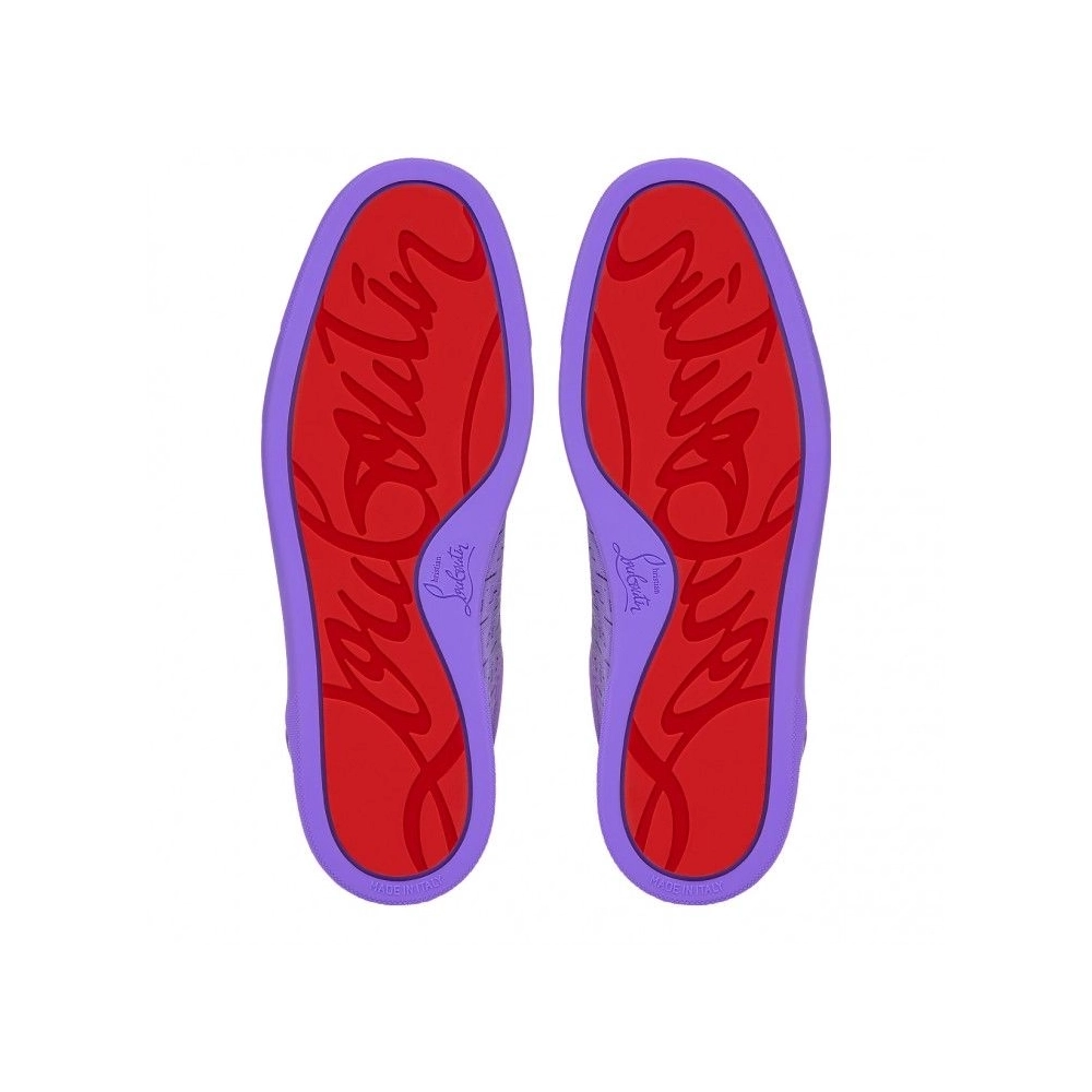 Knockoff Christian Louboutin Louis Junior Spikes Sneakers Suede Frou Frou, Fake Christian Louboutin Shoes