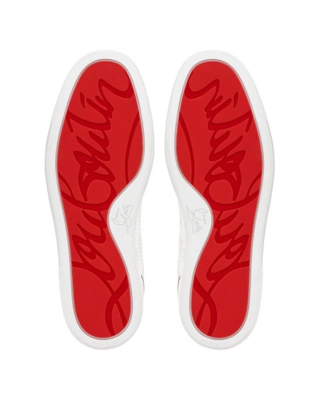 Fake Christian Louboutin Louis Junior Spikes Sneakers Calf Leather Multicolor, Replica Christian Louboutin Shoes