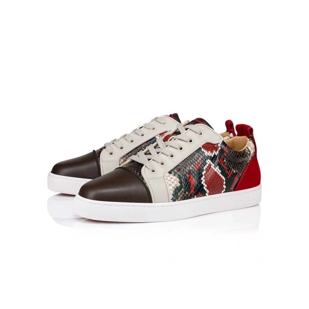 Cheap Christian Louboutin Louis Junior Sneakers Embossed Calf Leather Multicolor, Discount Christian Louboutin Shoes Outlet Onli
