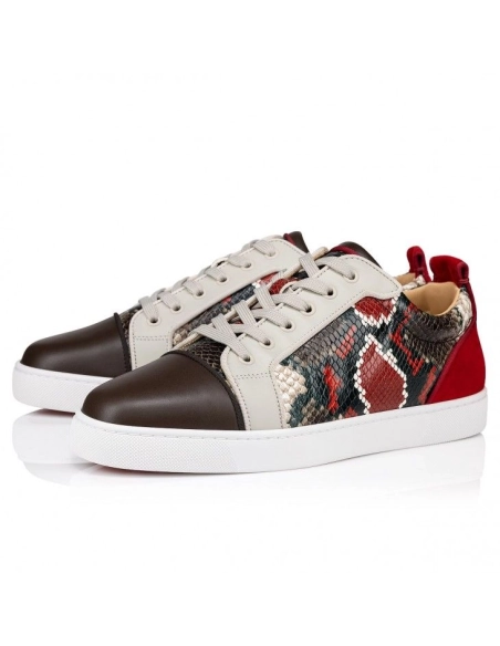 Cheap Christian Louboutin Louis Junior Sneakers Embossed Calf Leather Multicolor, Discount Christian Louboutin Shoes Outlet Onli