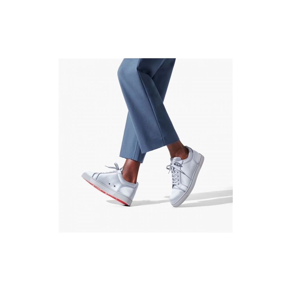 cheap Christian Louboutin Louis Junior Light Blue Satin sale