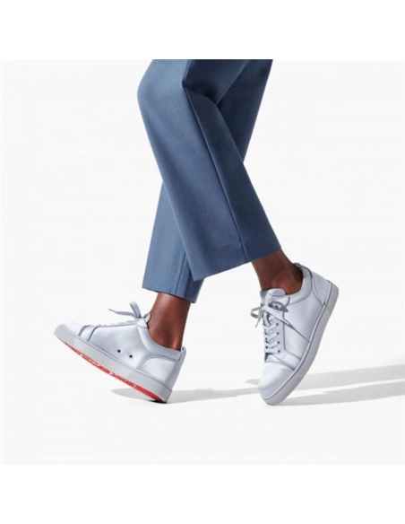 cheap Christian Louboutin Louis Junior Light Blue Satin sale