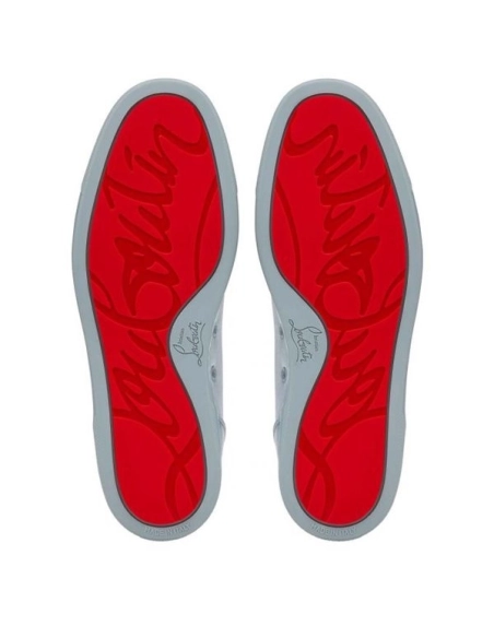 cheap Christian Louboutin Louis Junior Light Blue Satin sale