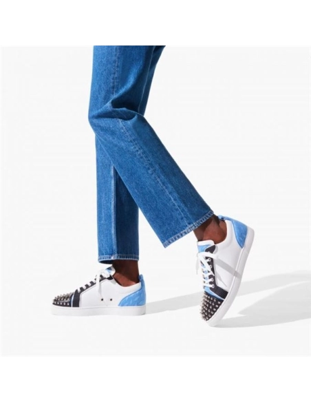 cheap Christian Louboutin Louis Junior Spikes Orlato Version Multi Calf sale