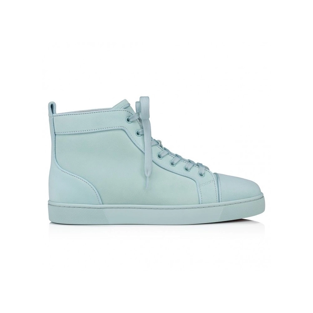 Discount Christian Louboutin Louis High-top sneakers Suede Iceberg Outlet, Cheap Christian Louboutin Shoes