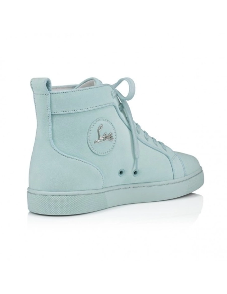 Discount Christian Louboutin Louis High-top sneakers Suede Iceberg Outlet, Cheap Christian Louboutin Shoes