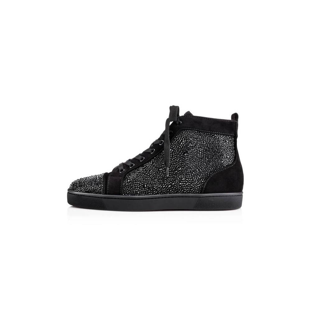 cheap Christian Louboutin Louis Black Strass sale