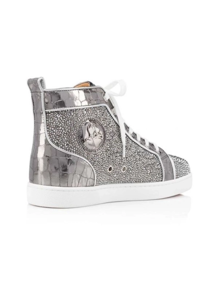 cheap Christian Louboutin Louis Silver/cry Lt Chrome Strass sale