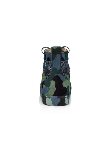 cheap Christian Louboutin Louis Orlato Strass Mix Camouloubi/multi Veau Velours sale