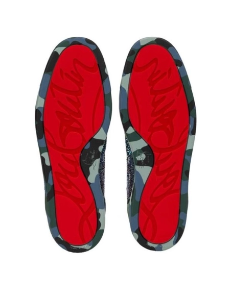 cheap Christian Louboutin Louis Orlato Strass Mix Camouloubi/multi Veau Velours sale