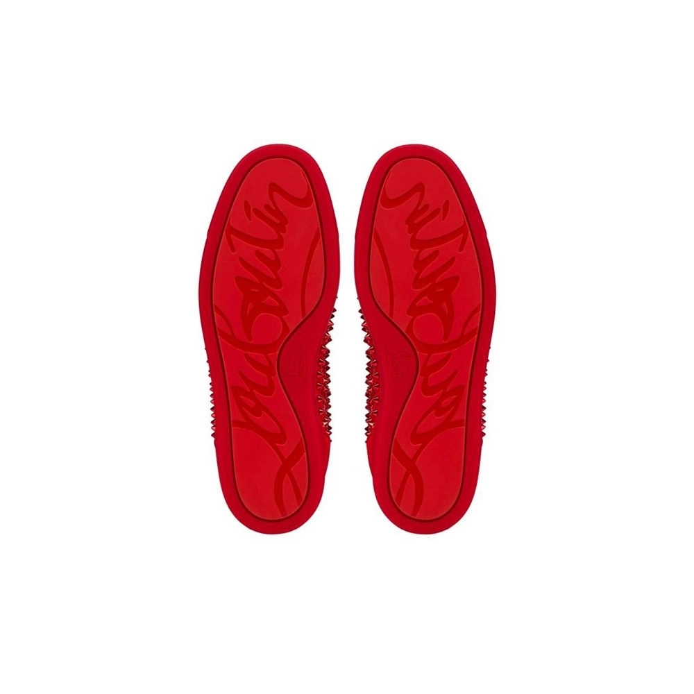 cheap Christian Louboutin Louis Orlato Red Loubi/loubi Metal Veau Velours sale