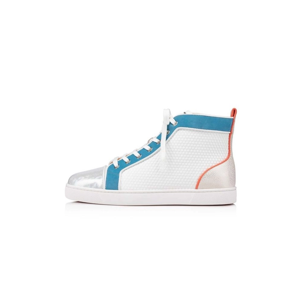 cheap Christian Louboutin Louis Orlato Bianco/panorama Leather sale