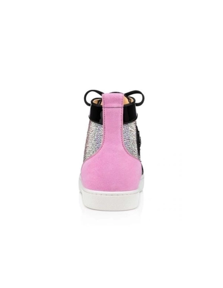 cheap Christian Louboutin Louis Strass P Pik Pik Version Multi Suede Leather sale