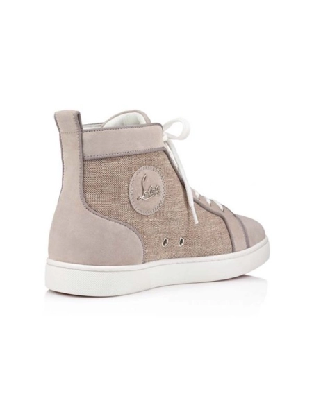 cheap Christian Louboutin Louis Sasso/beige Suede Leather sale