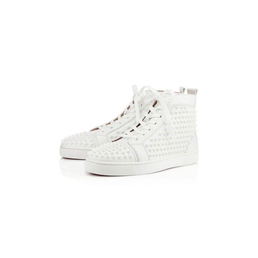 cheap Christian Louboutin Louis White/white Leather sale