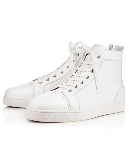 cheap Christian Louboutin Louis White Calf  sale