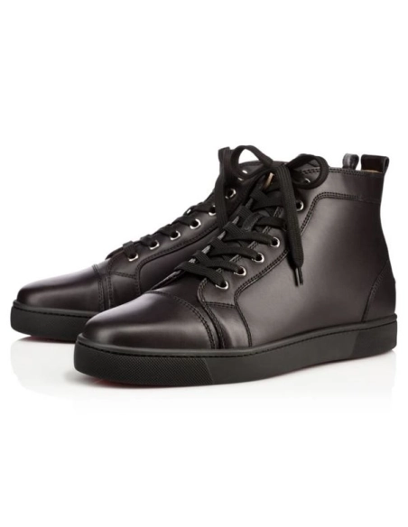 cheap Christian Louboutin Louis Black/black Calf sale