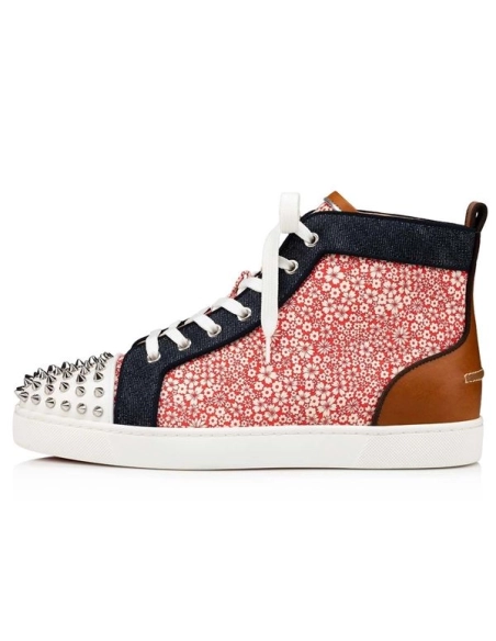 Christian Louboutin Lou Spikes Version Multi Calf