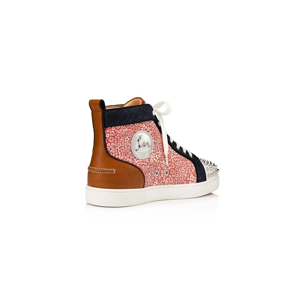 Christian Louboutin Lou Spikes Version Multi Calf