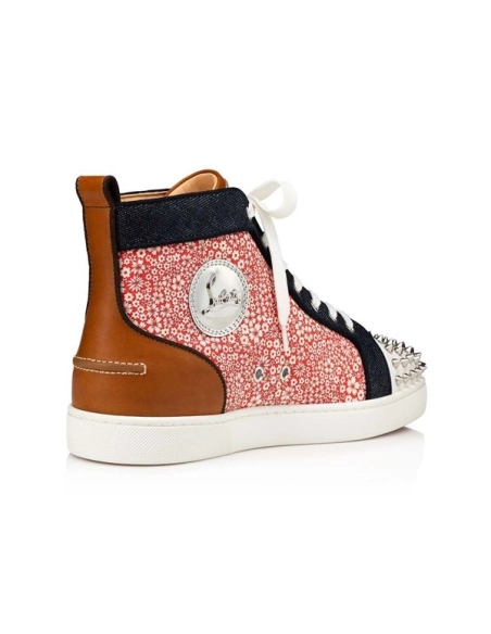 Christian Louboutin Lou Spikes Version Multi Calf